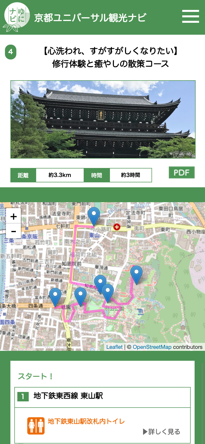 京都ユニバーサル観光ナビ スマホサイト
